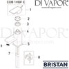 Bristan Cobalt 1 Hole Bath Filler Spares